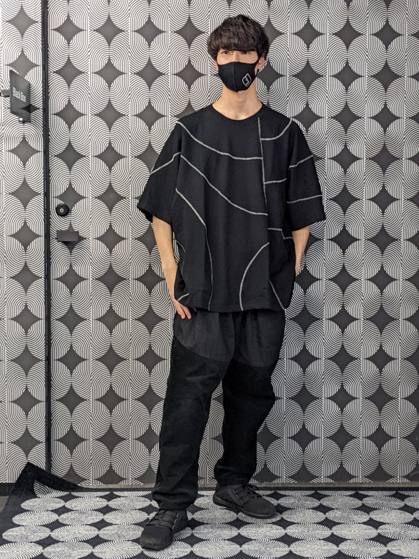 GOMMEHOMMEゴムオム/HM-T05-154-3M/ハモンTシャツ/黒/M - ブラック